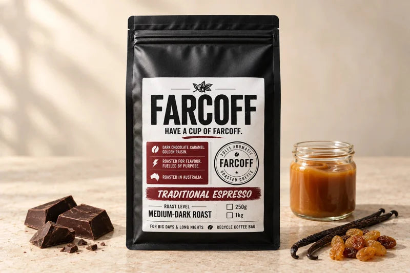 Traditional Espresso coffee bag